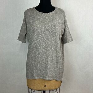 LLR Oversized Tunic Shirt Top Black White Gray Stripe Sz XXS LuLaRoe